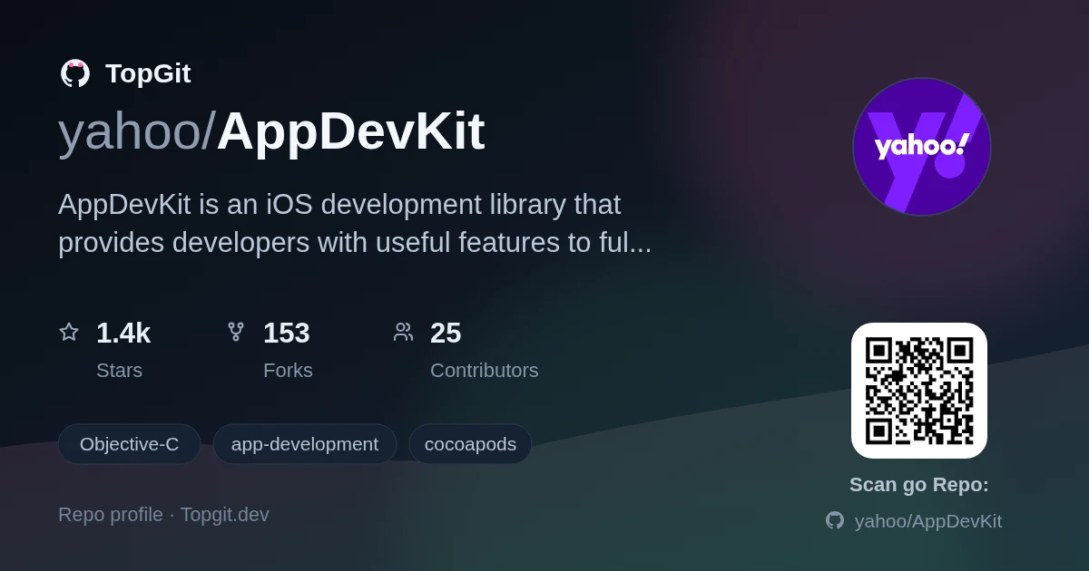 TopGit repo profile image for yahoo/AppDevKit