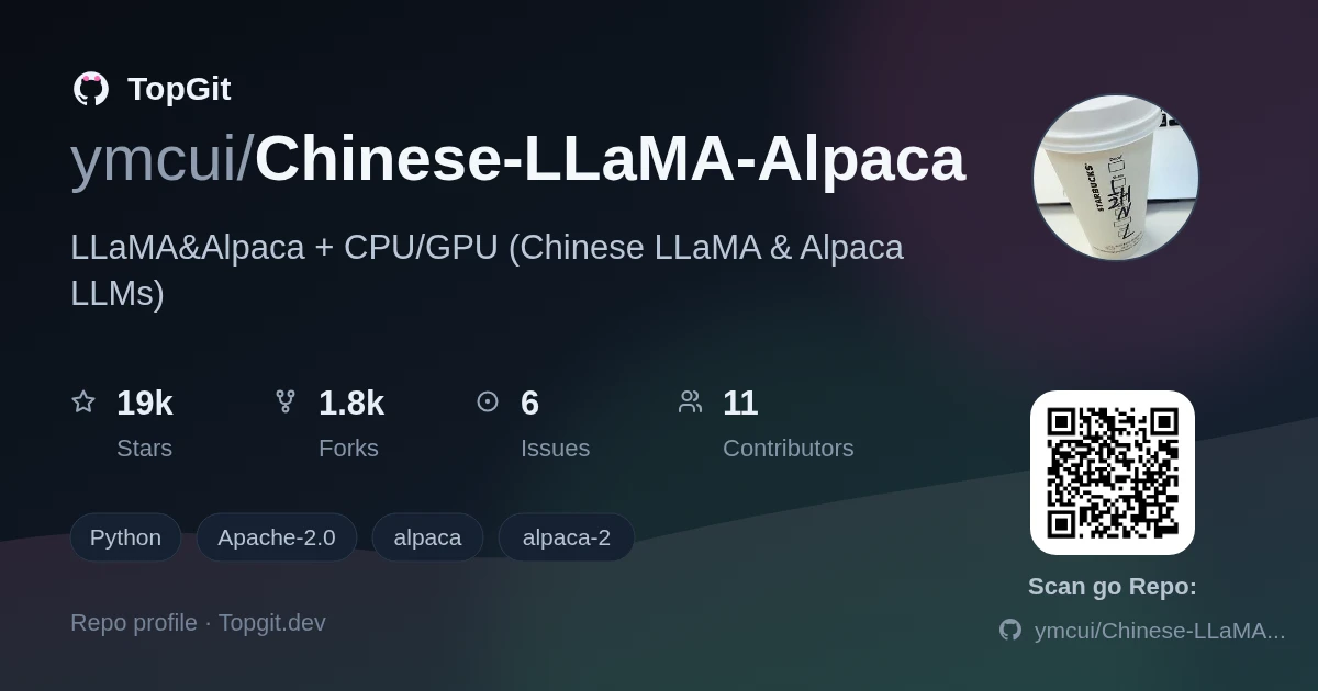 TopGit repo profile image for ymcui/Chinese-LLaMA-Alpaca