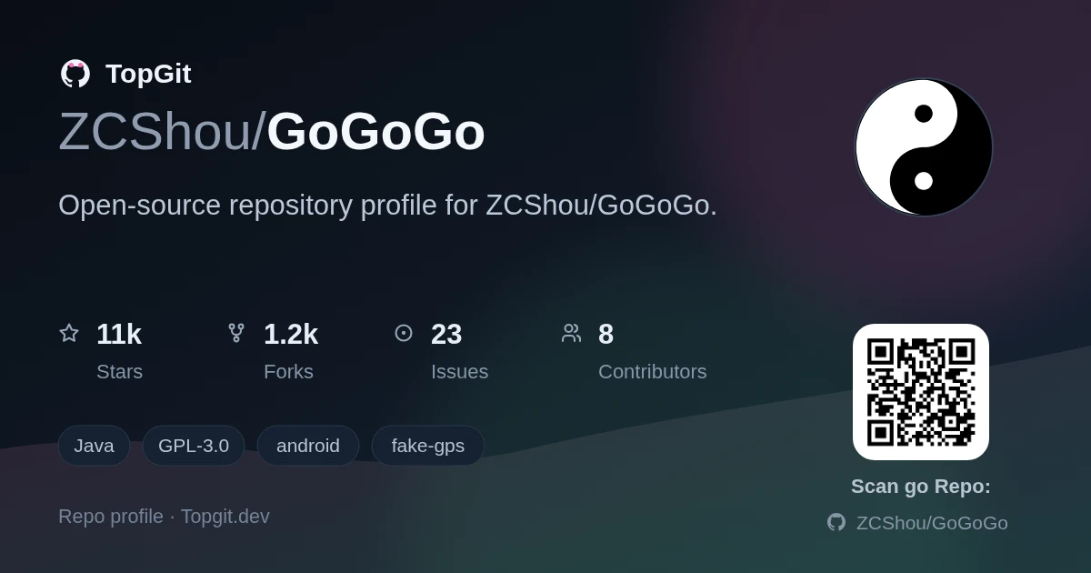 TopGit repo profile image for ZCShou/GoGoGo