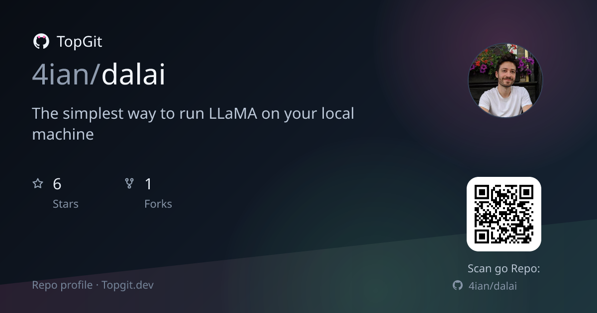 TopGit repo profile image for 4ian/dalai