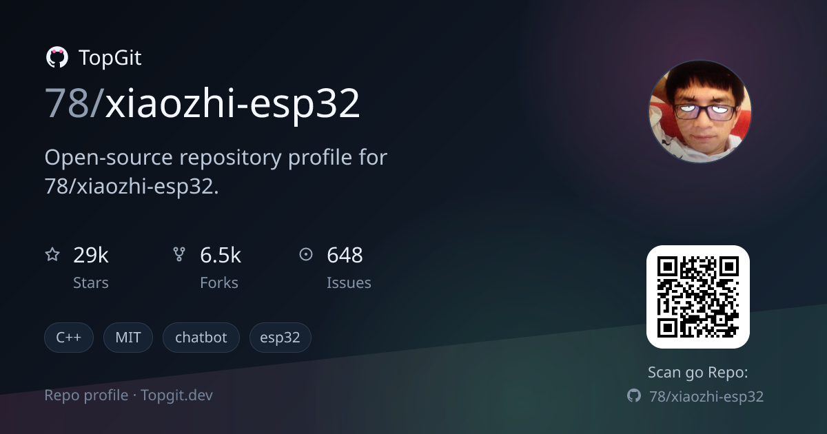 TopGit repo profile image for 78/xiaozhi-esp32