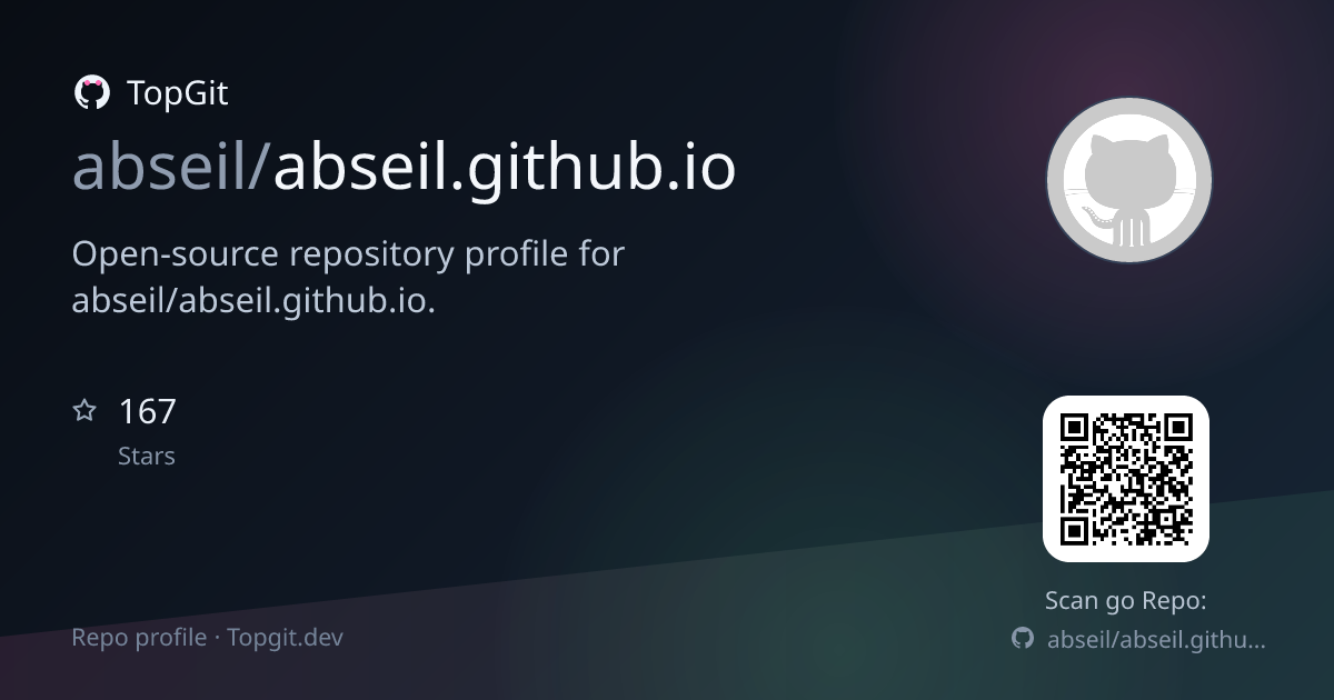 TopGit repo profile image for abseil/abseil.github.io