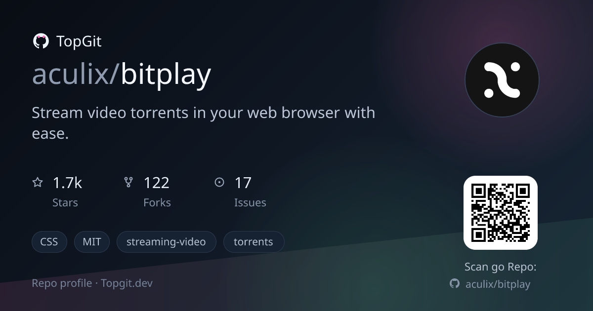 TopGit repo profile image for aculix/bitplay