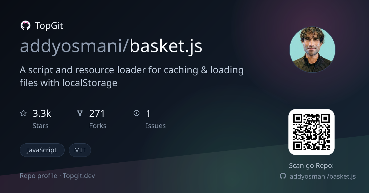 TopGit repo profile image for addyosmani/basket.js
