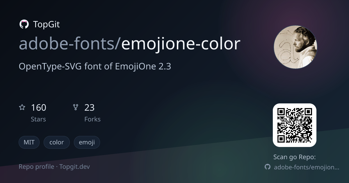TopGit repo profile image for adobe-fonts/emojione-color
