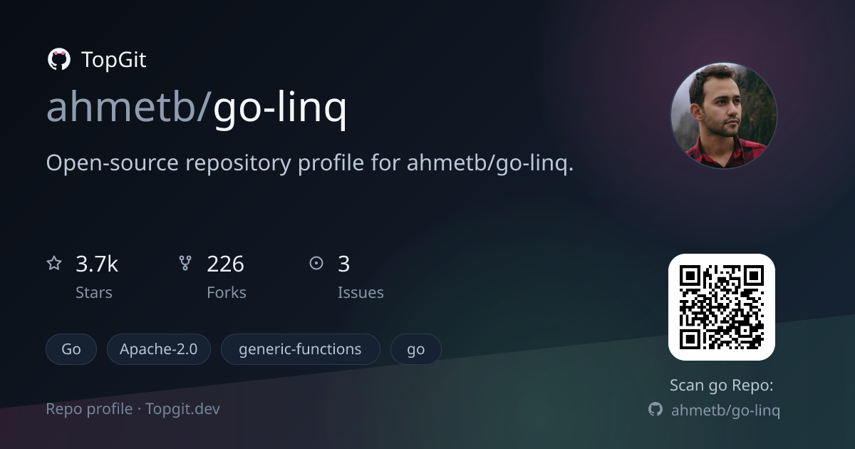 TopGit repo profile image for ahmetb/go-linq