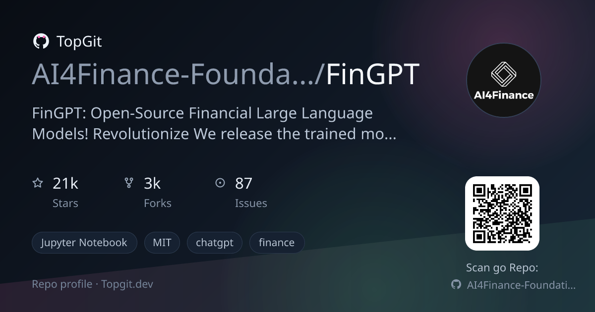 TopGit repo profile image for AI4Finance-Foundation/FinGPT