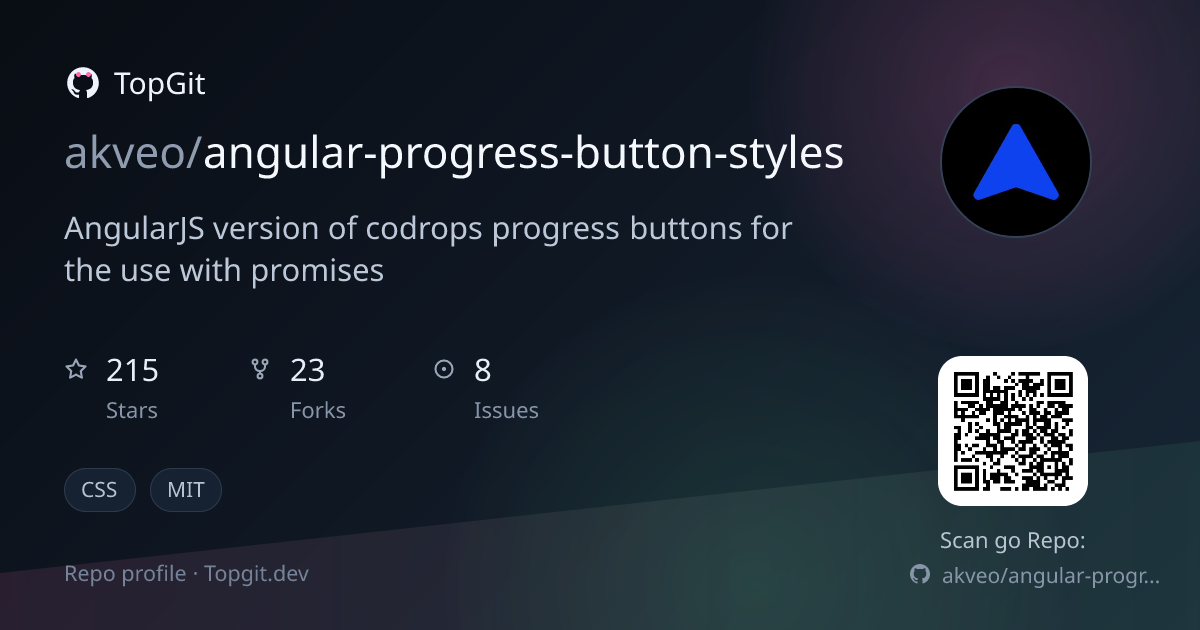 TopGit repo profile image for akveo/angular-progress-button-styles
