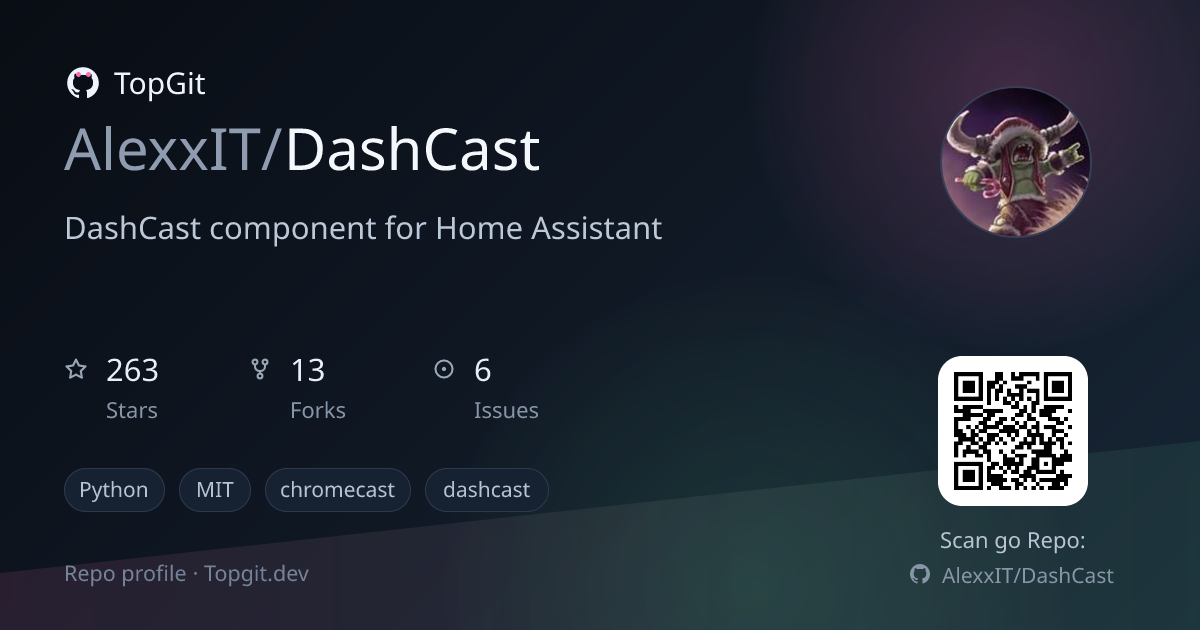 TopGit repo profile image for AlexxIT/DashCast
