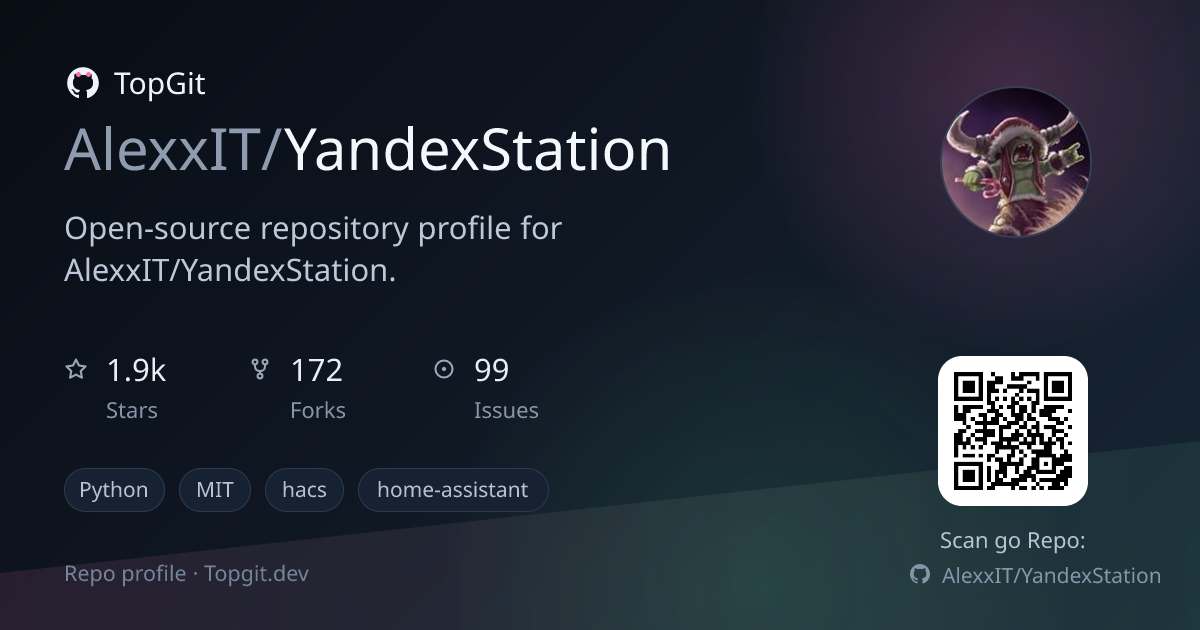 TopGit repo profile image for AlexxIT/YandexStation