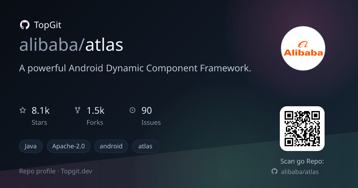 TopGit repo profile image for alibaba/atlas