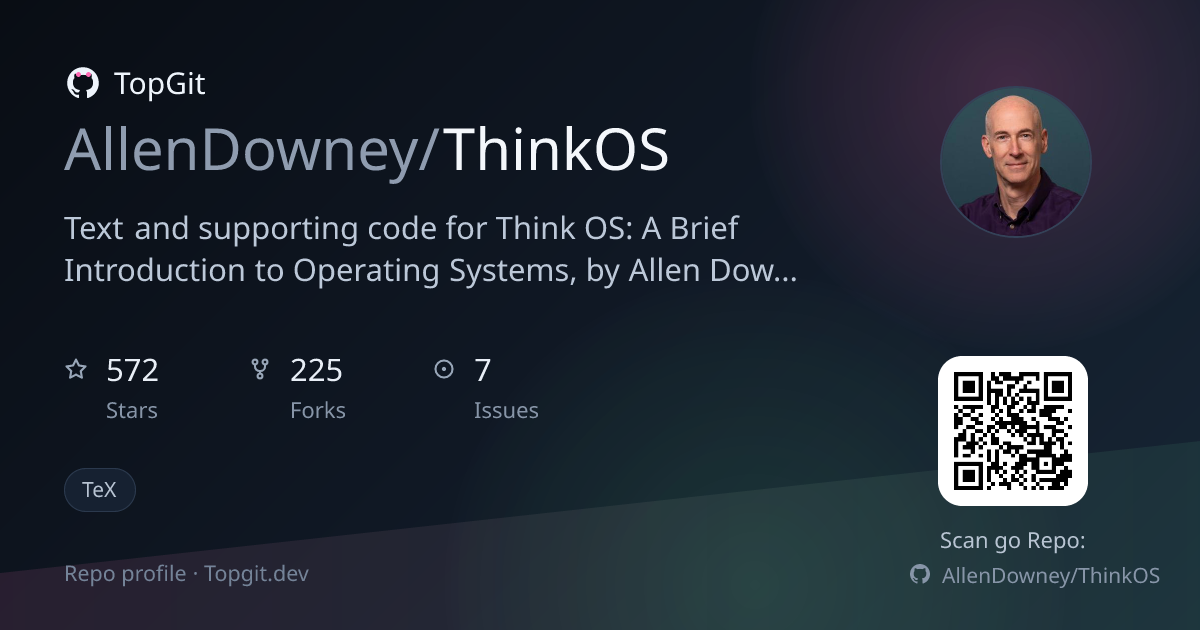 TopGit repo profile image for AllenDowney/ThinkOS
