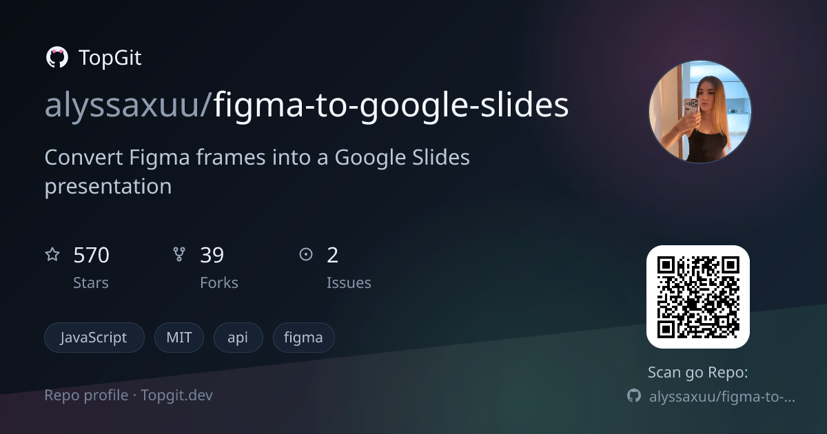TopGit repo profile image for alyssaxuu/figma-to-google-slides