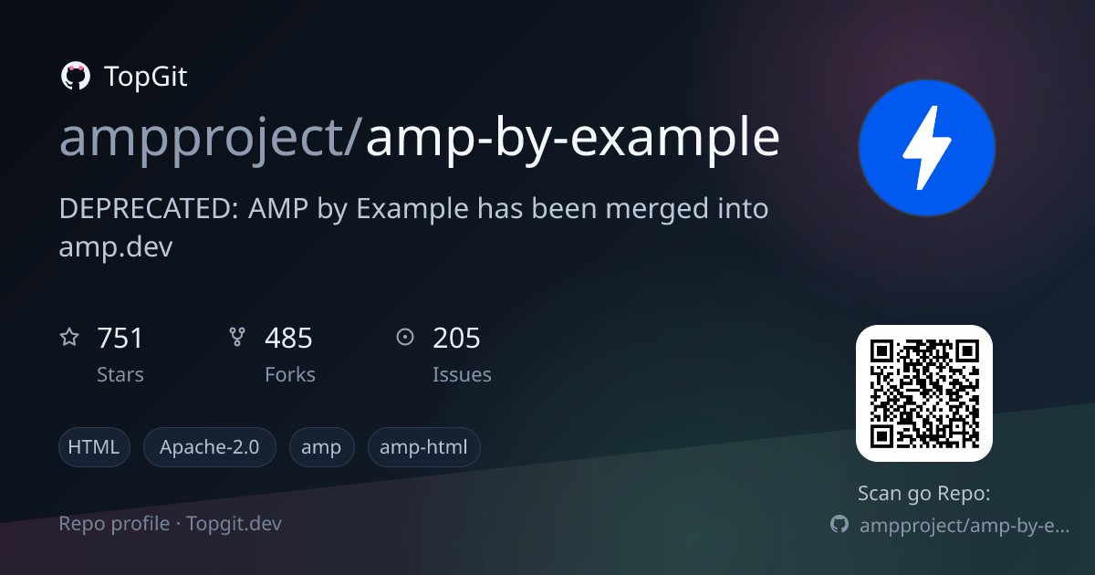 TopGit repo profile image for ampproject/amp-by-example