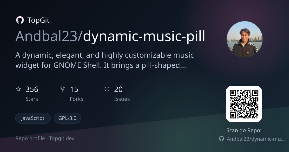 TopGit repo profile image for Andbal23/dynamic-music-pill