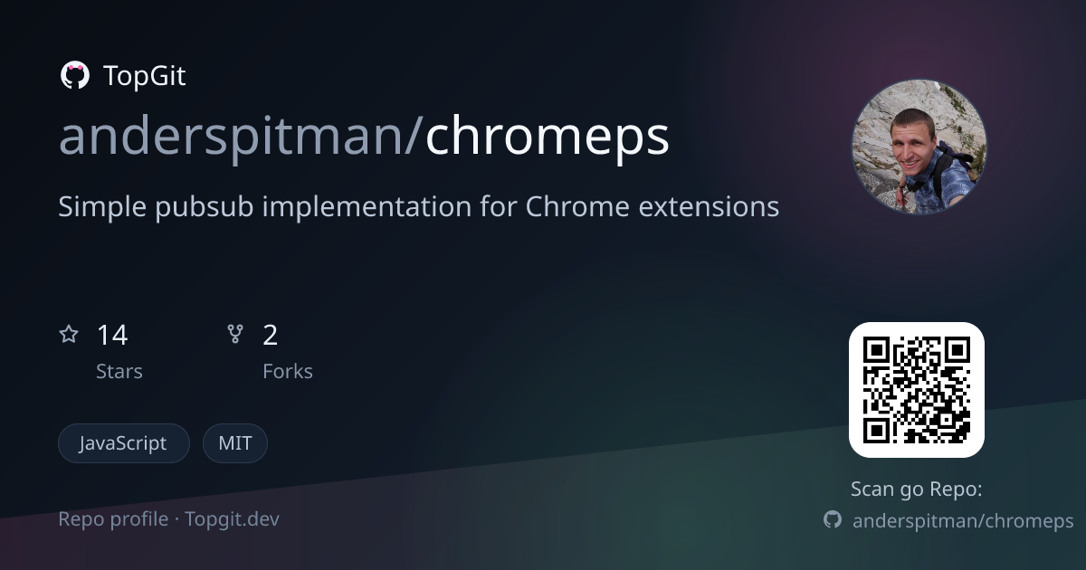 TopGit repo profile image for anderspitman/chromeps