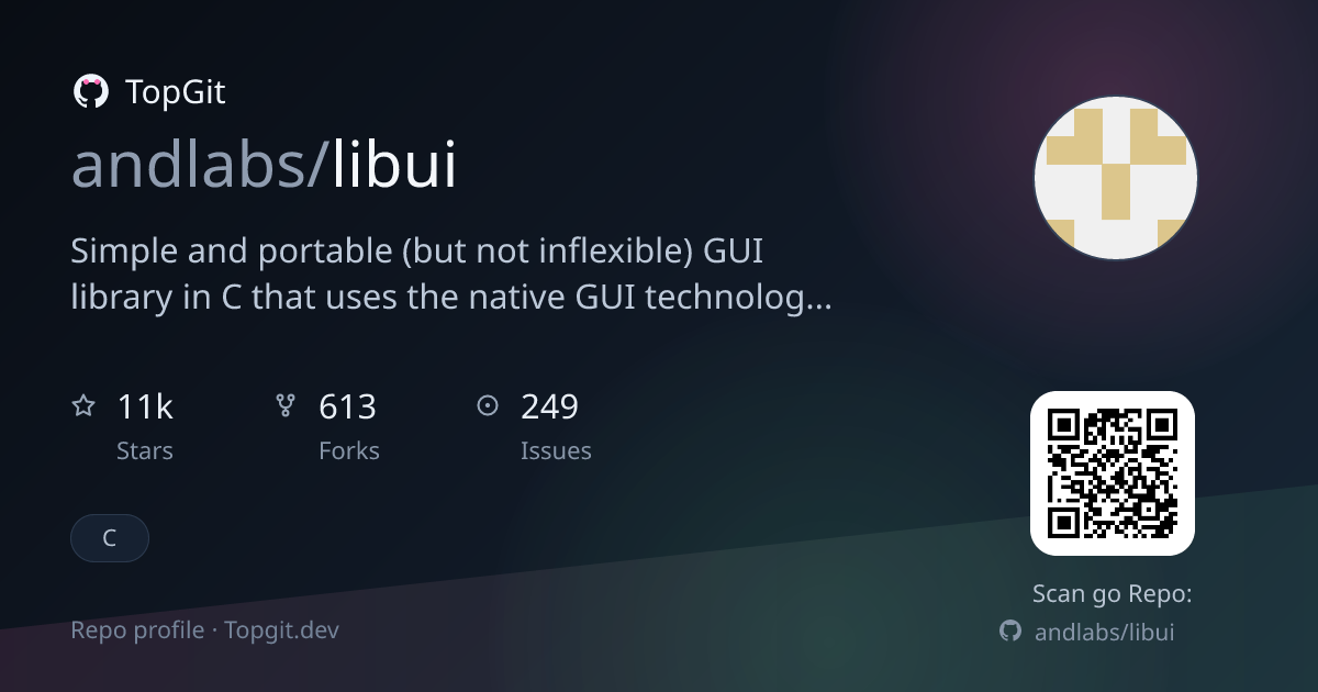 TopGit repo profile image for andlabs/libui