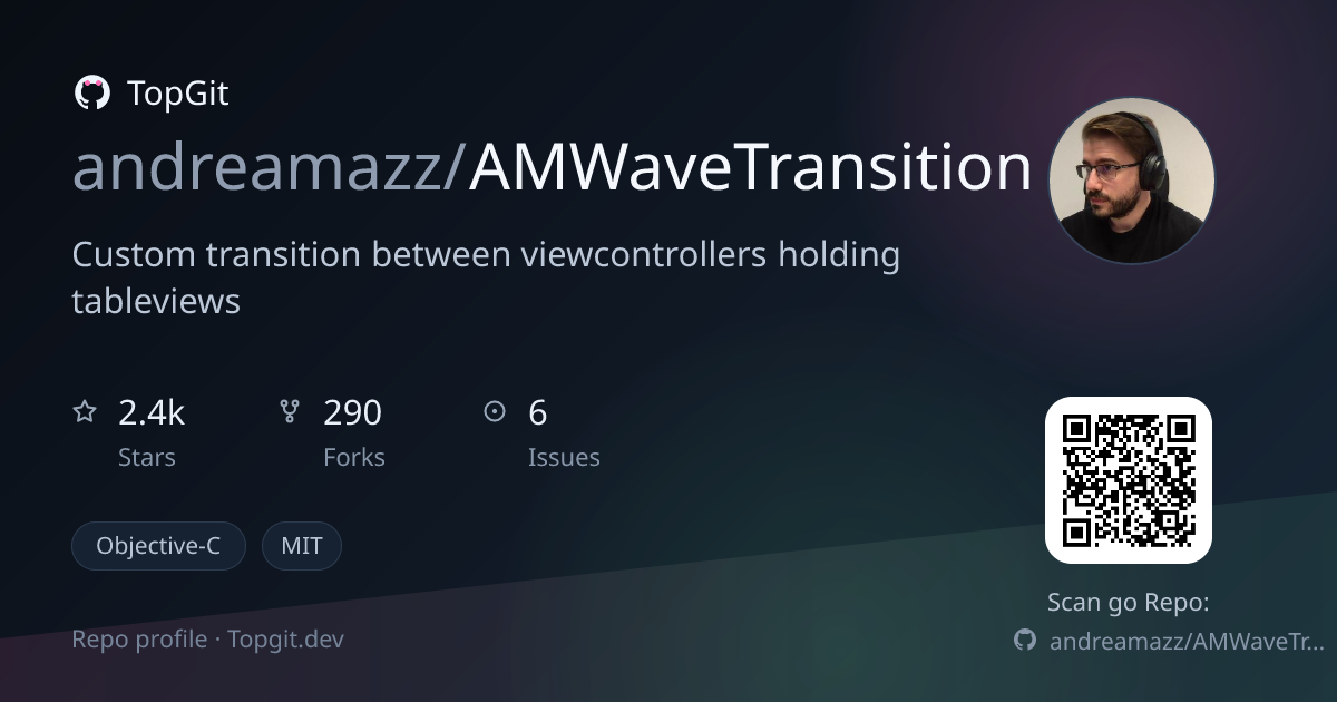 TopGit repo profile image for andreamazz/AMWaveTransition