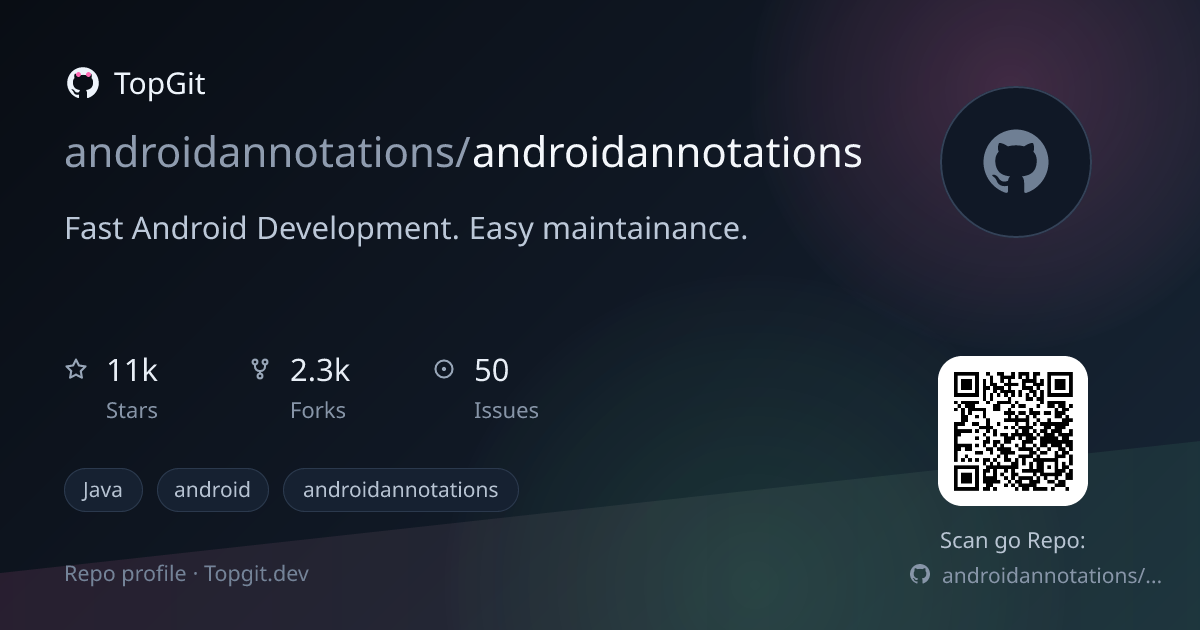 TopGit repo profile image for androidannotations/androidannotations