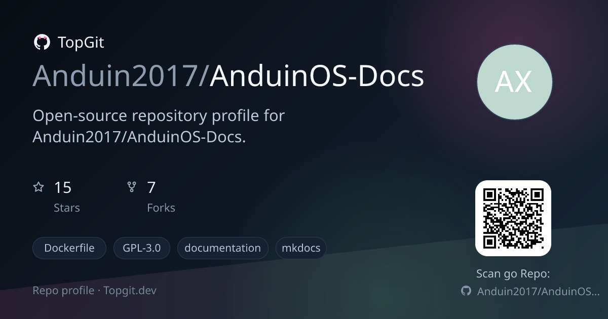 TopGit repo profile image for Anduin2017/AnduinOS-Docs