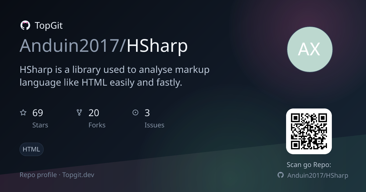 TopGit repo profile image for Anduin2017/HSharp