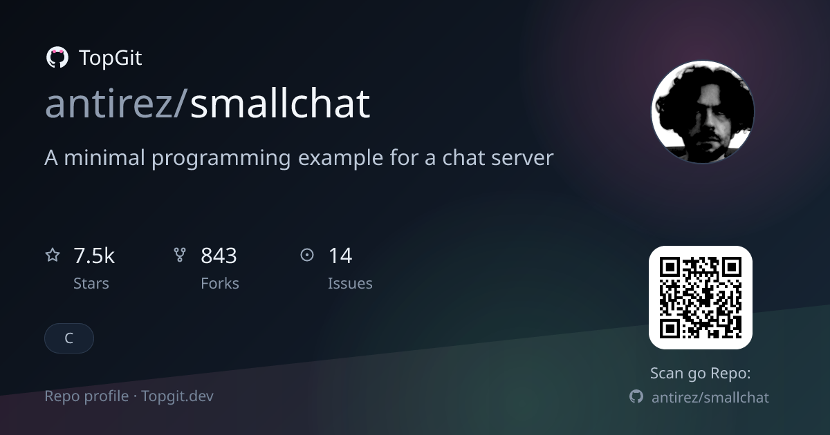 TopGit repo profile image for antirez/smallchat