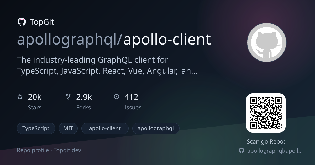 TopGit repo profile image for apollographql/apollo-client