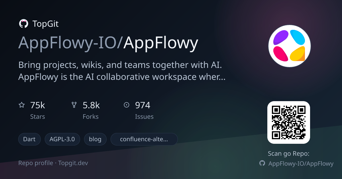 TopGit repo profile image for AppFlowy-IO/AppFlowy