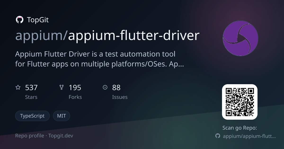 TopGit repo profile image for appium/appium-flutter-driver