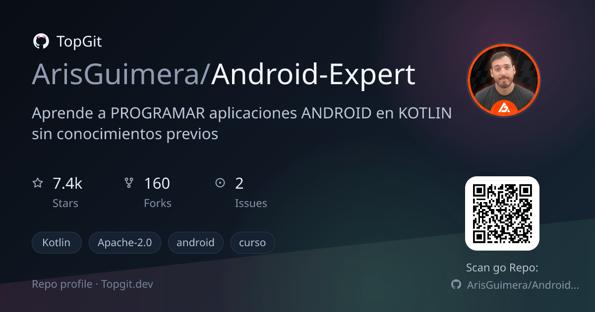 TopGit repo profile image for ArisGuimera/Android-Expert