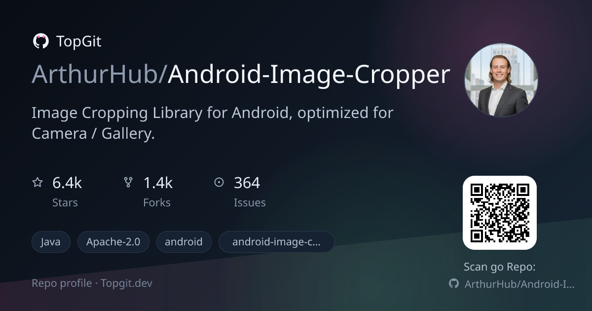 TopGit repo profile image for ArthurHub/Android-Image-Cropper