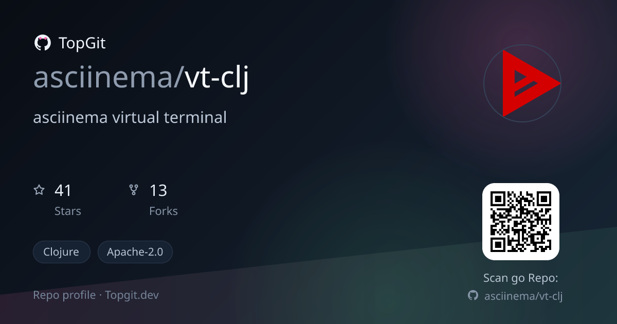 TopGit repo profile image for asciinema/vt-clj