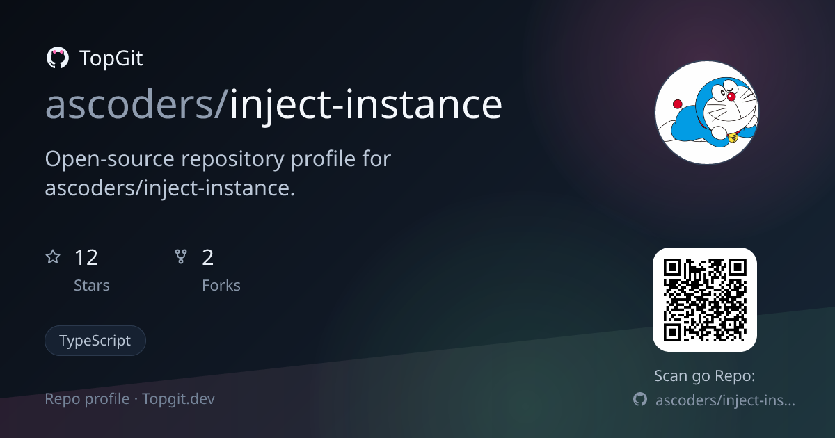 TopGit repo profile image for ascoders/inject-instance