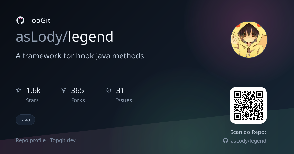 TopGit repo profile image for asLody/legend