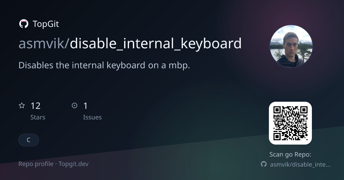TopGit repo profile image for asmvik/disable_internal_keyboard
