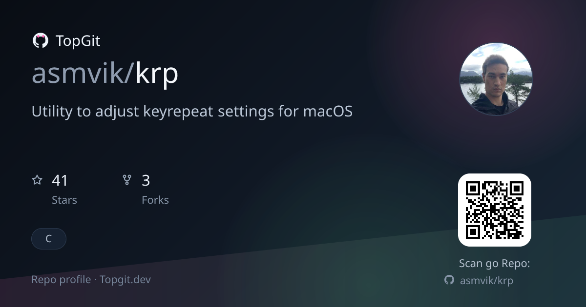 TopGit repo profile image for asmvik/krp