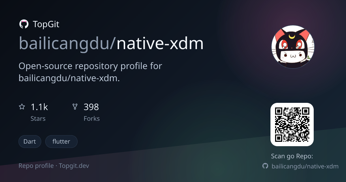 TopGit repo profile image for bailicangdu/native-xdm