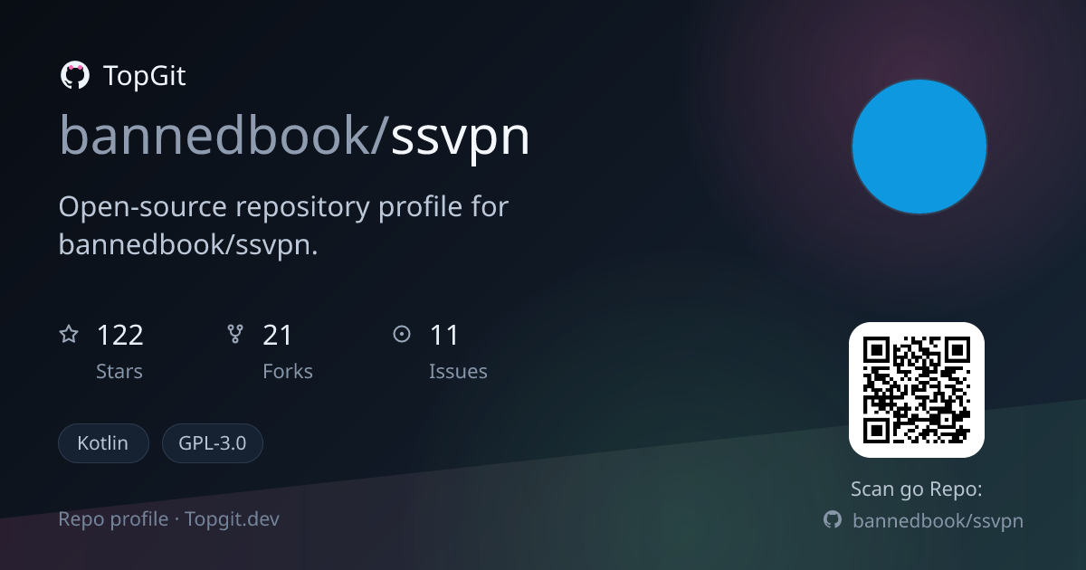 TopGit repo profile image for bannedbook/ssvpn