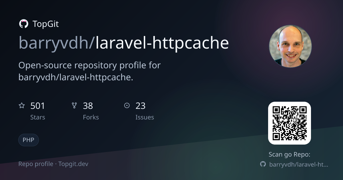 TopGit repo profile image for barryvdh/laravel-httpcache
