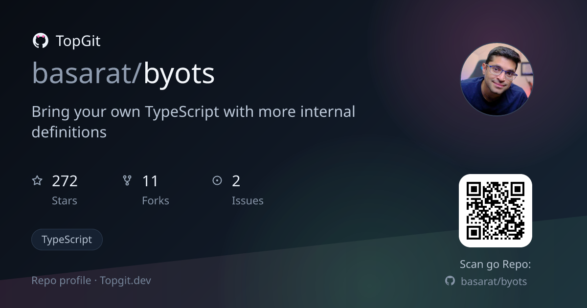 TopGit repo profile image for basarat/byots
