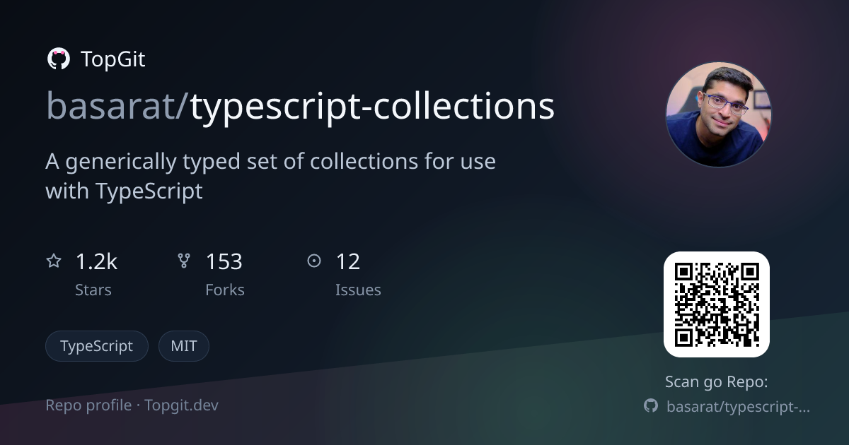 TopGit repo profile image for basarat/typescript-collections