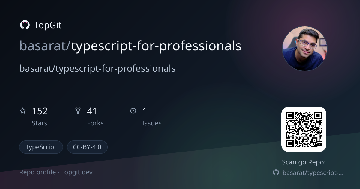 TopGit repo profile image for basarat/typescript-for-professionals