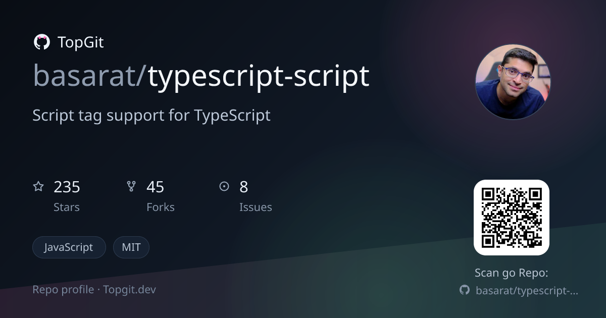 TopGit repo profile image for basarat/typescript-script