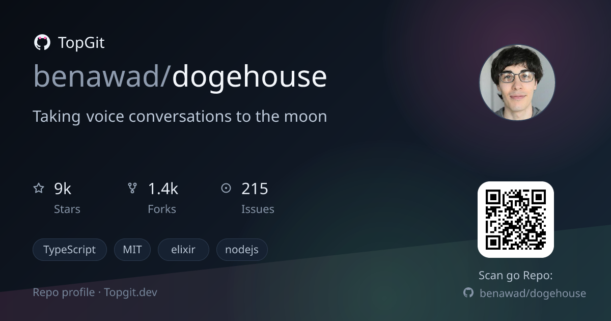 TopGit repo profile image for benawad/dogehouse