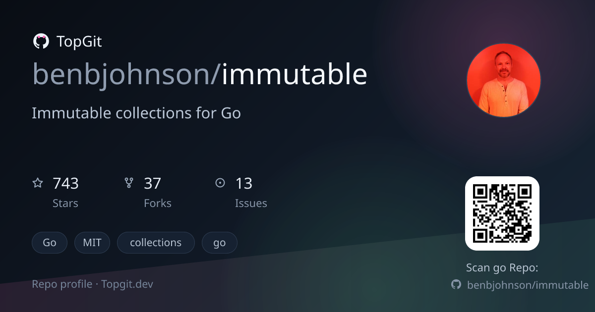 TopGit repo profile image for benbjohnson/immutable