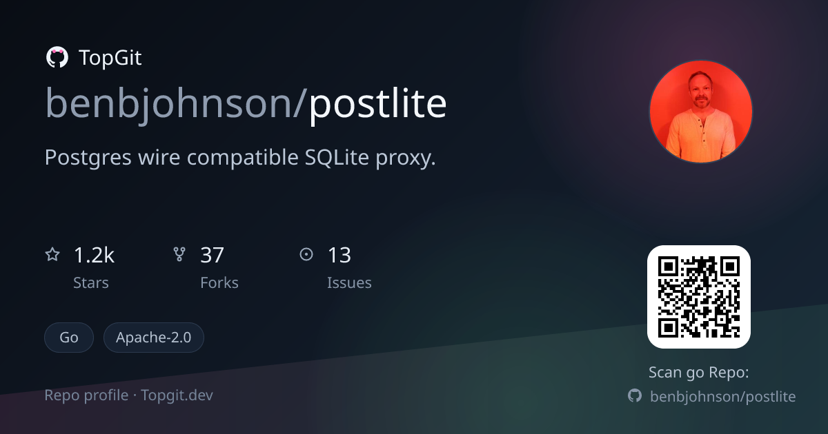TopGit repo profile image for benbjohnson/postlite
