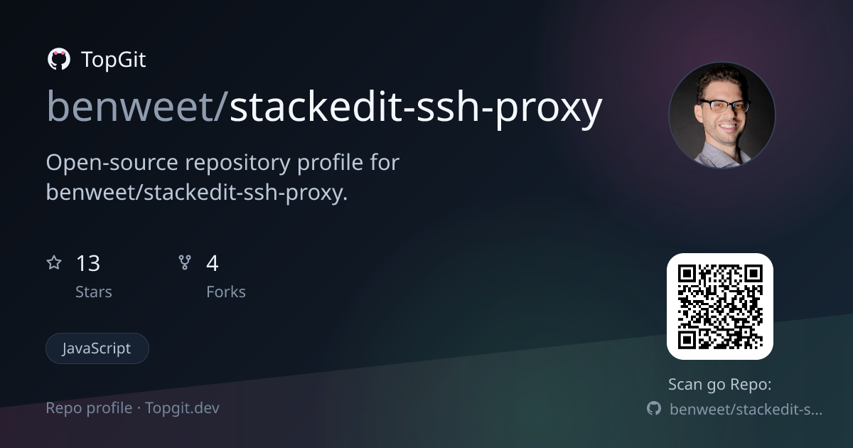 TopGit repo profile image for benweet/stackedit-ssh-proxy