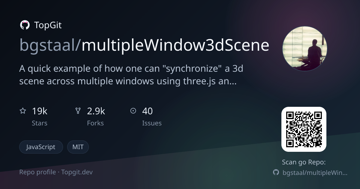 TopGit repo profile image for bgstaal/multipleWindow3dScene