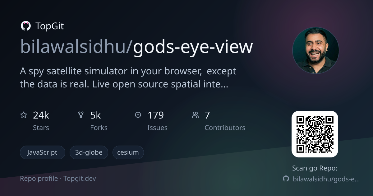 TopGit repo profile image for bilawalsidhu/gods-eye-view