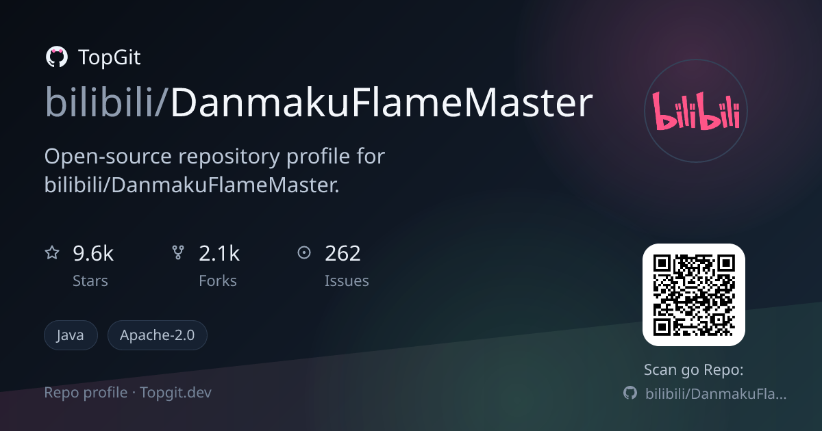 TopGit repo profile image for bilibili/DanmakuFlameMaster